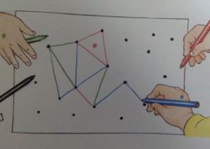 Jeu la course aux triangles pour enfants