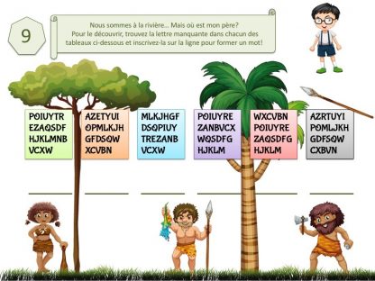 Kit de jeu éducatif pour enfant thème préhistoire