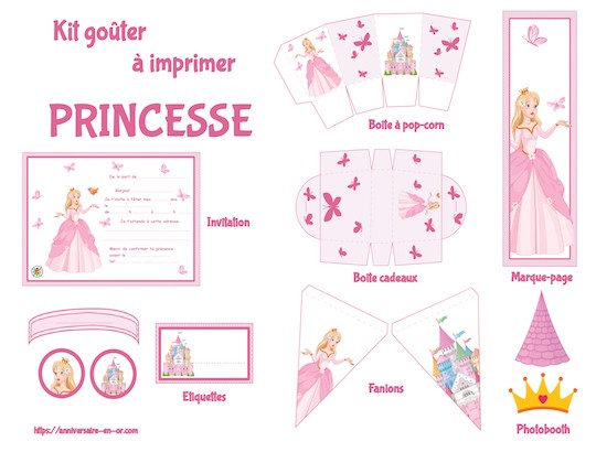 Kit Anniversaire Fille Princesse