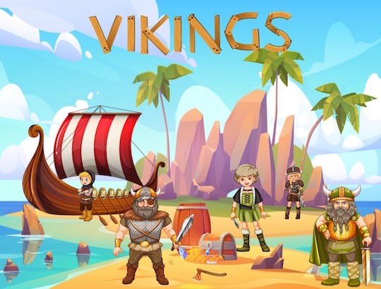 Chasse au trésor des Vikings pour animation d'anniversaire ou activité en famille