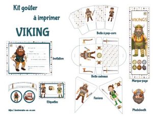 Kit de décoration enfant pour anniversaire Viking