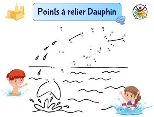 Points à relier dauphin