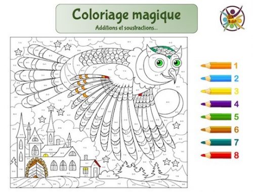 coloriage magique mathématiques: additions et soustractions
