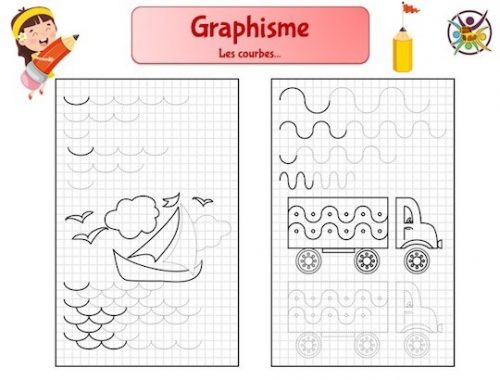 Graphisme enfant maternelle : les courbes