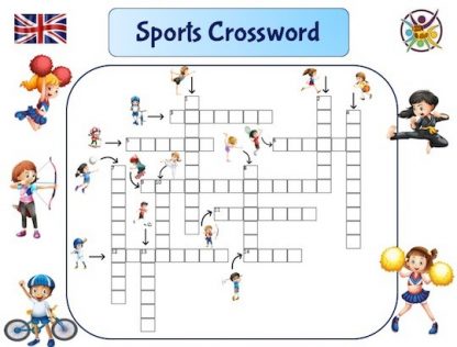 jeu de mots-croisés pour apprendre le nom des sports en anglais