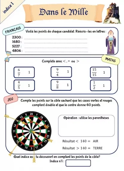 Cahier de vacances à thème CM1-CM2