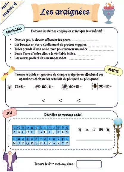 Cahier de jeux et d'activités pour enfants de CE1-CE2