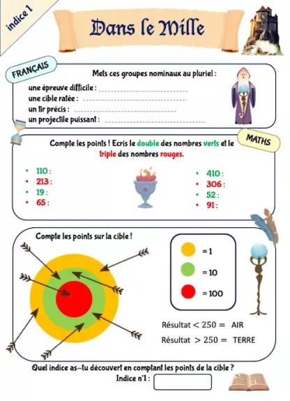 Cahier de jeux éducatif pour les vacances CE1-CE2
