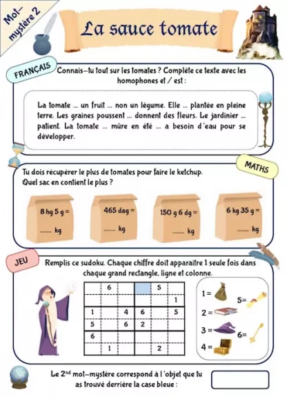 Cahier d'activités et de jeux CM1-CM2 pour les vacances