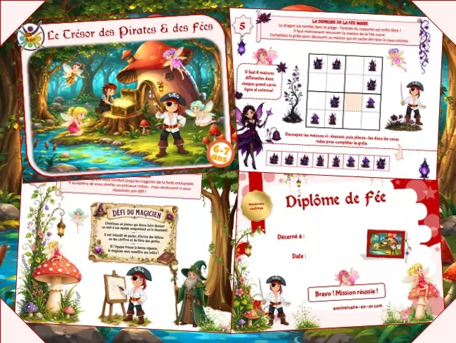 Chasse au trésor des pirates et des fées
