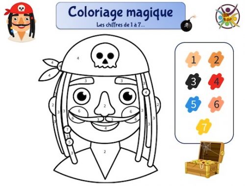 coloriage magique pirate