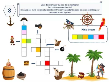énigme de chasse au trésor Pirate