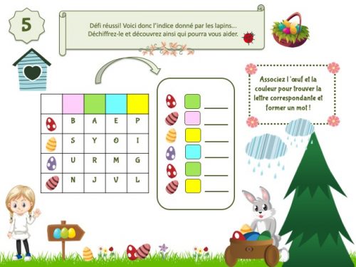 Chasse Au Trésor Pâques Gratuite à Imprimer Pdf Chasse aux œufs pour Pâques - Chasse au trésor - Un Anniversaire en Or