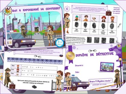 Imprimez un jeu d'enquête policière pour animer un anniversaire d'enfants