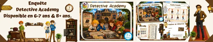 Jeu d'enquête policière pour anniversaire à la Detective Academy
