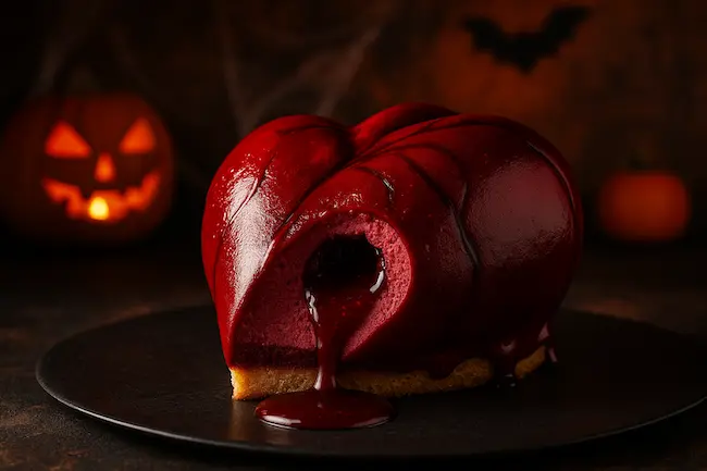 Gâteau cœur sanglant Halloween – Recette effrayante et gourmande