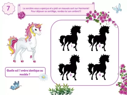 activité licorne enfant pour chasse au trésor