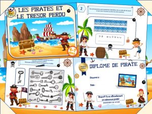 Imprimez une chasse au trésor sur le thème des pirates!