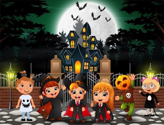 Animation de chasse au trésor d'Halloween pour enfants