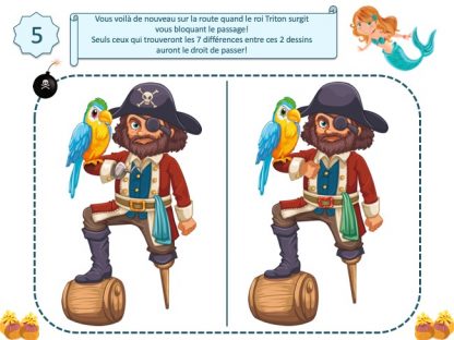 énigme pour chasse au trésor enfant Pirates et sirènes