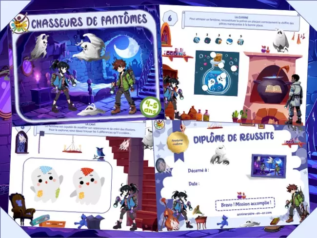 Jeu Attrape fantômes maternelle