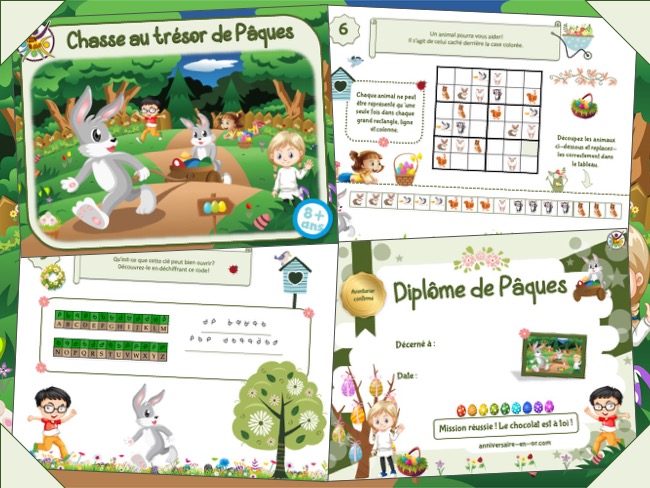 Kit de jeu pour animation enfants Pâques