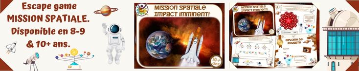 Escape game mission spatiale pour enfants à imprimer
