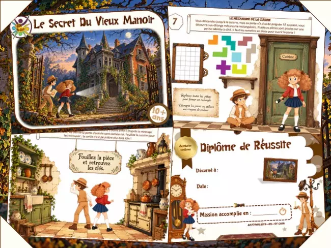 Kit de jeu clé en main pour un escape game mission secrète