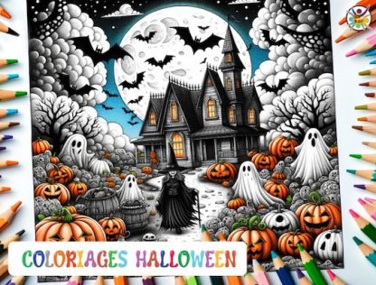 Livre de 20 coloriages Halloween