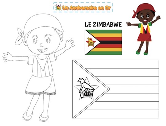 Coloriage Zimbabwe