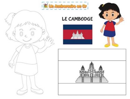 Coloriage Cambodge