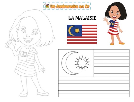 Coloriage Malaisie