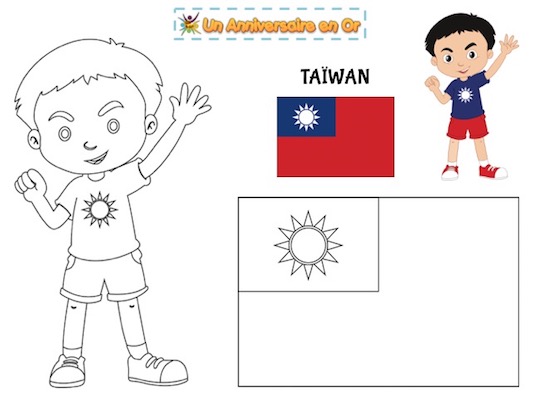 Coloriage Taïwan
