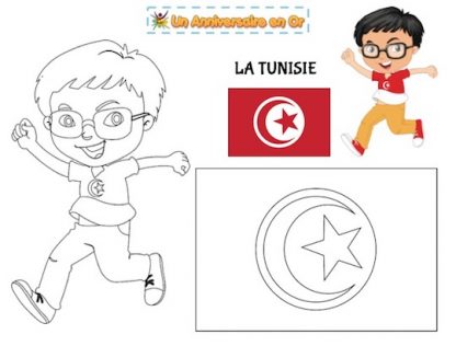Coloriage Tunisie