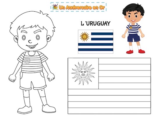 Coloriage Uruguay