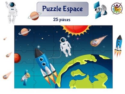 puzzle à imprimer espace