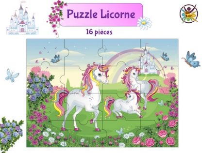 Puzzle à imprimer licorne