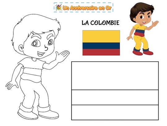 coloriage Colombie