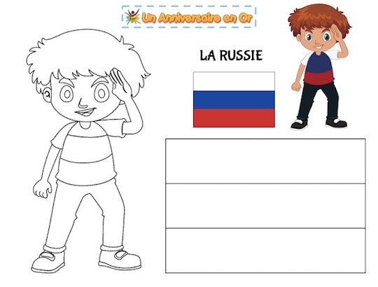 coloriage Russie