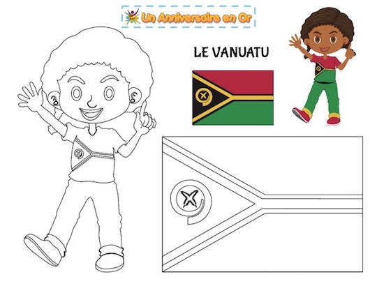 coloriage Vanuatu