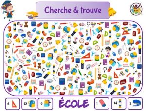 Cherche et trouve - Jeu à imprimer pour enfant - Un Anniversaire en Or