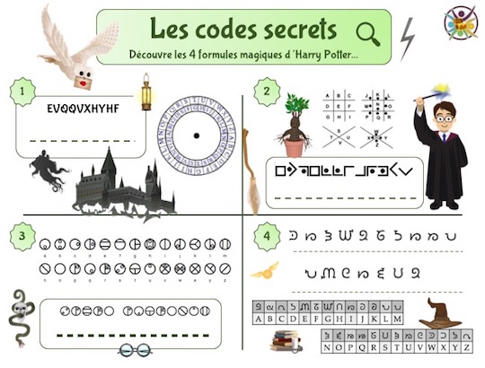 codes secrets Harry Potter