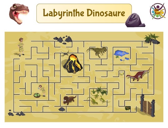 labyrinthe dinosaure
