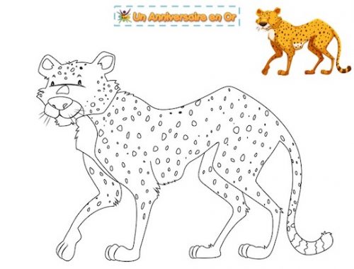 coloriage léopard