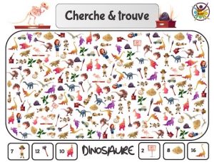 Cherche et trouve - Jeu à imprimer pour enfant - Un Anniversaire en Or