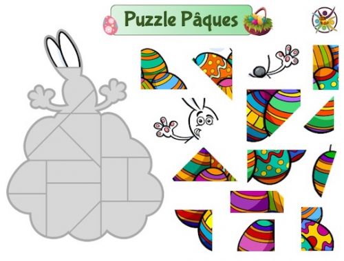 Puzzle à imprimer de Pâques