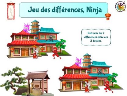 jeu des différences Ninja