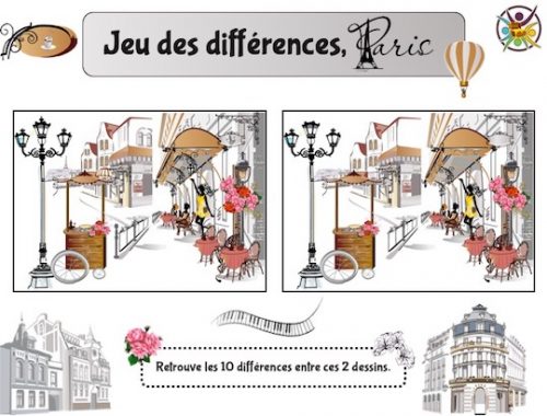 jeu des différences Paris