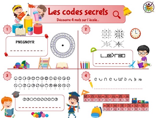 codes secrets école