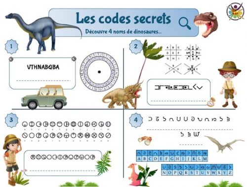 codes secrets dinosaures